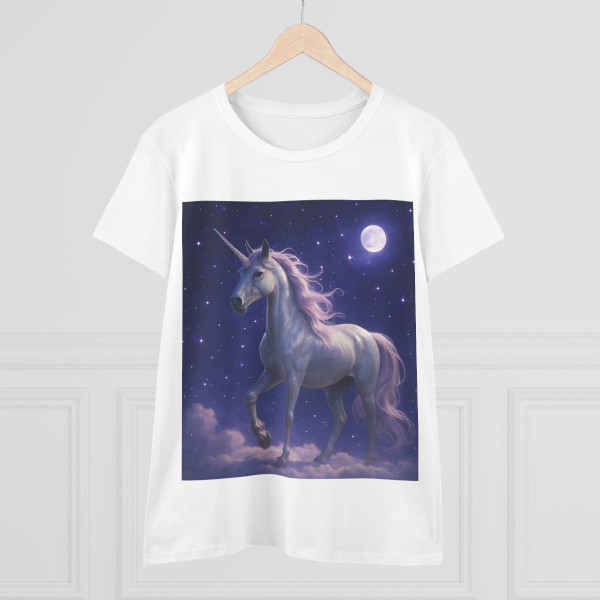 Celestial Unicorn Dreams - Women's Midweight Cotton Tee