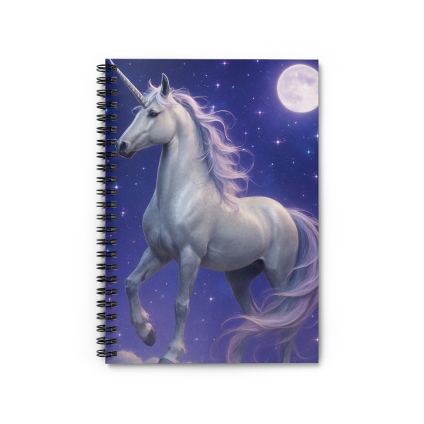 Celestial Unicorn Dreams - Spiral Notebook - Ruled Line