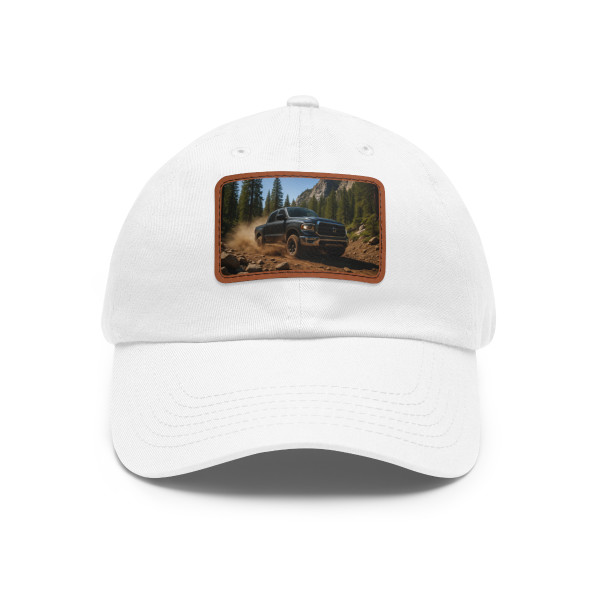 Mountain Beast - Dad Hat with Leather Patch (Rectangle)