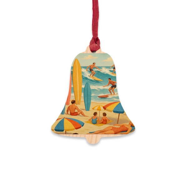 Retro Beach Party - Wooden Ornaments