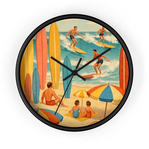Retro Beach Party - Wall Clock
