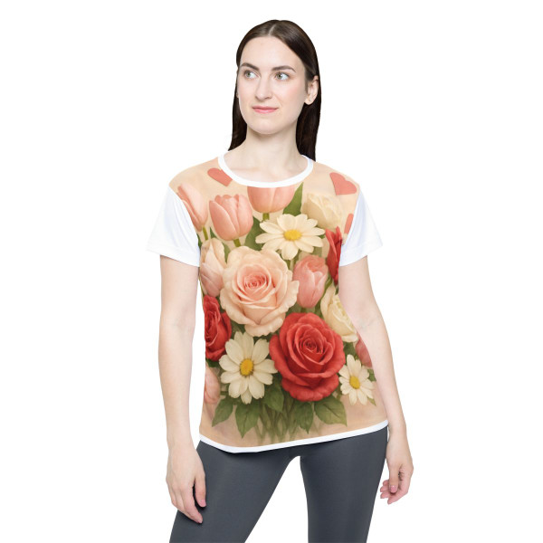 Love in Bloom - Women's Sports Jersey (AOP)