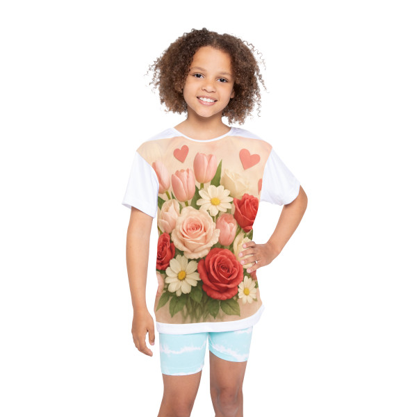 Love in Bloom - Kids Sports Jersey (AOP)
