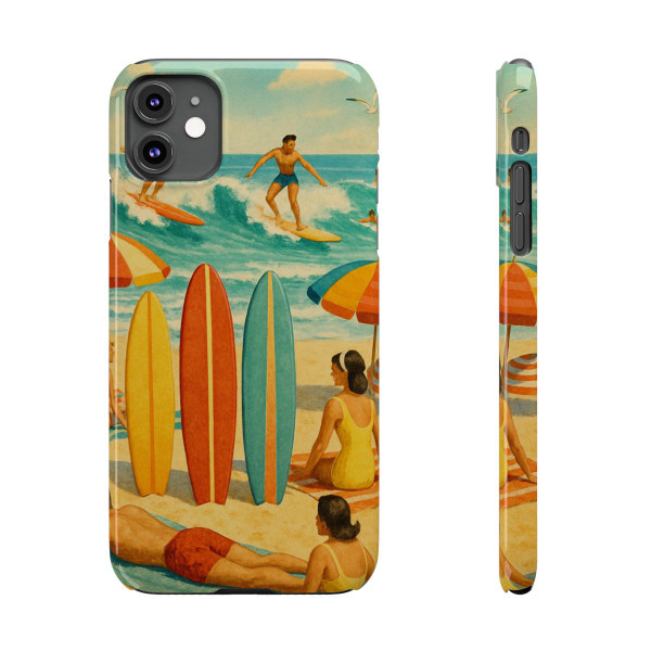Retro Beach Party - Slim Phone Cases