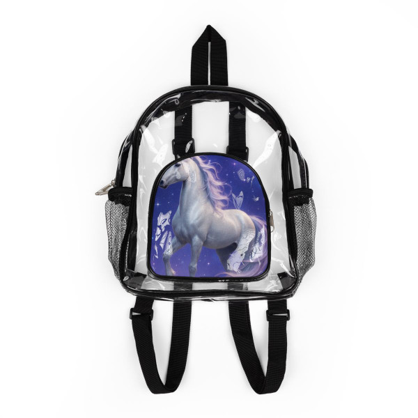 Celestial Unicorn Dreams - Clear Stadium Backpack