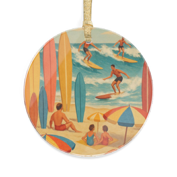 Retro Beach Party - Acrylic Ornaments