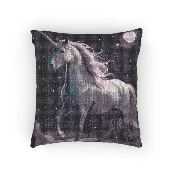 Celestial Unicorn Dreams - Woven Pillow