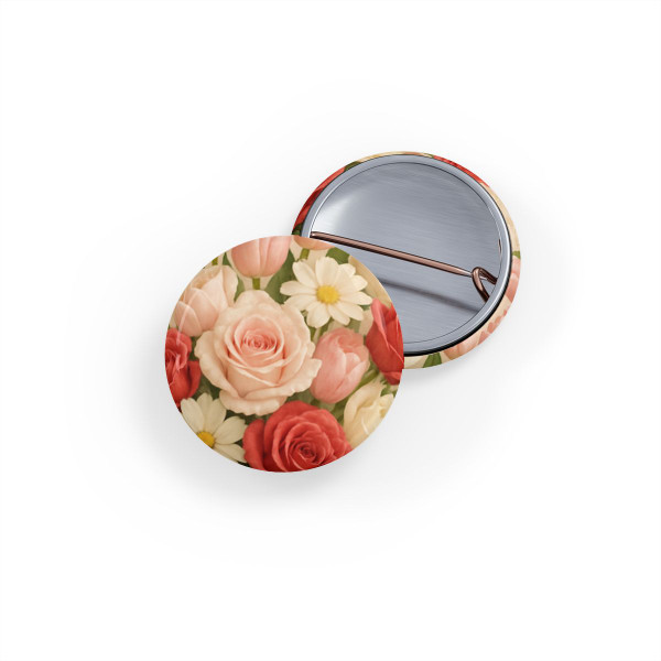Love in Bloom - Round Pins