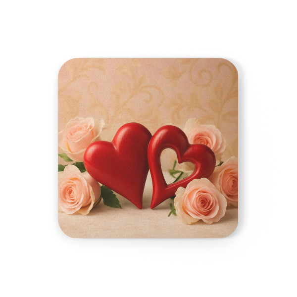 Eternal Love Blossoms - Cork Back Coaster