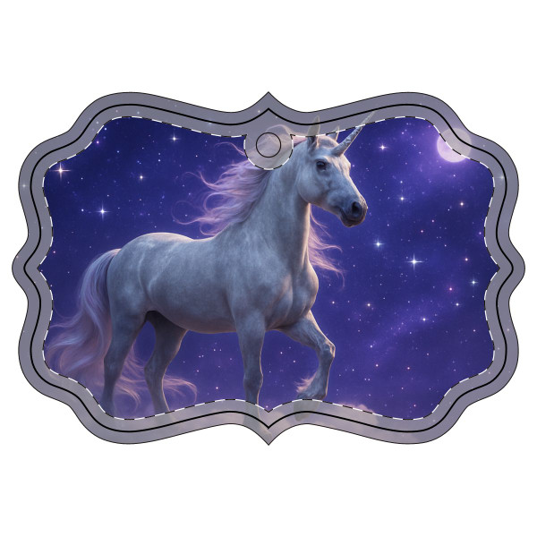 Celestial Unicorn Dreams - Acrylic Ornament (Multi-depth)