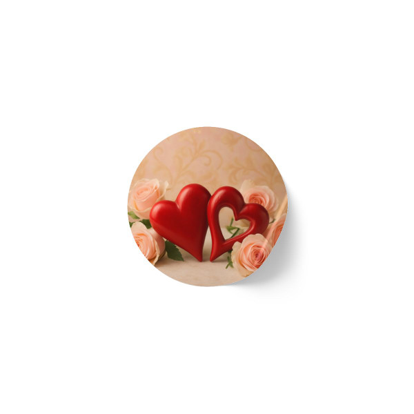 Eternal Love Blossoms - Round Sticker Label Rolls