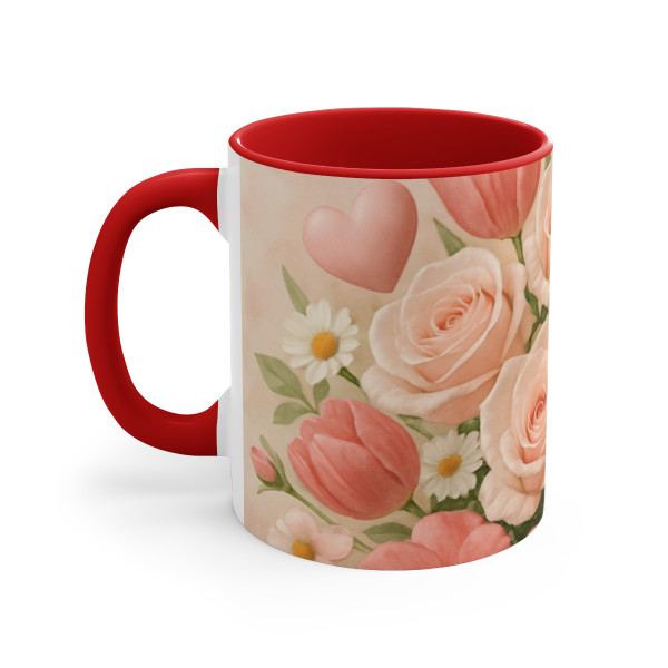 Love in Bloom - Colorful Accent Mugs, 11oz