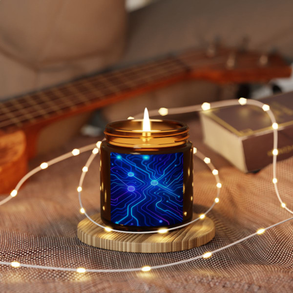Cognitive Circuitry - Scented Soy Candle (Multi-Size, Amber Jar)