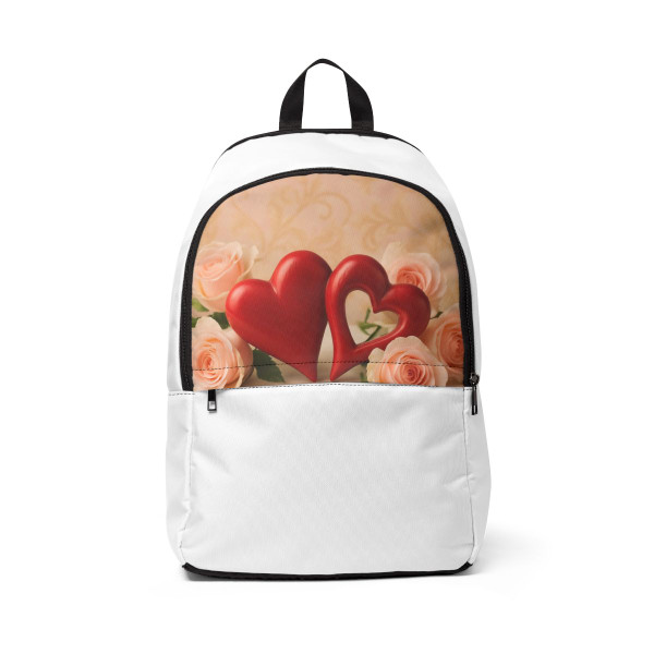 Eternal Love Blossoms - Unisex Fabric Backpack