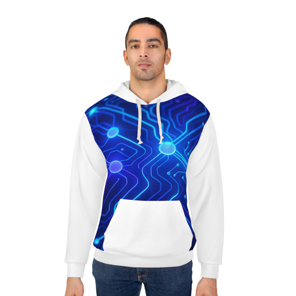Cognitive Circuitry - Unisex Pullover Hoodie (AOP)