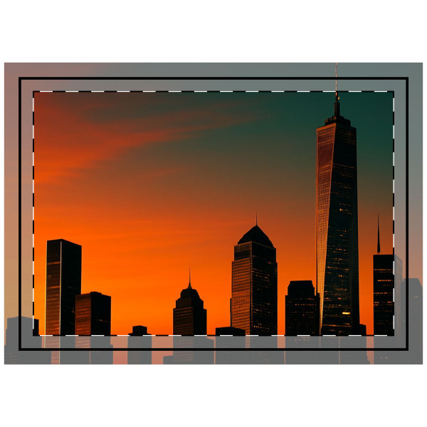 Glamorous Cityscape - Throw Pillow