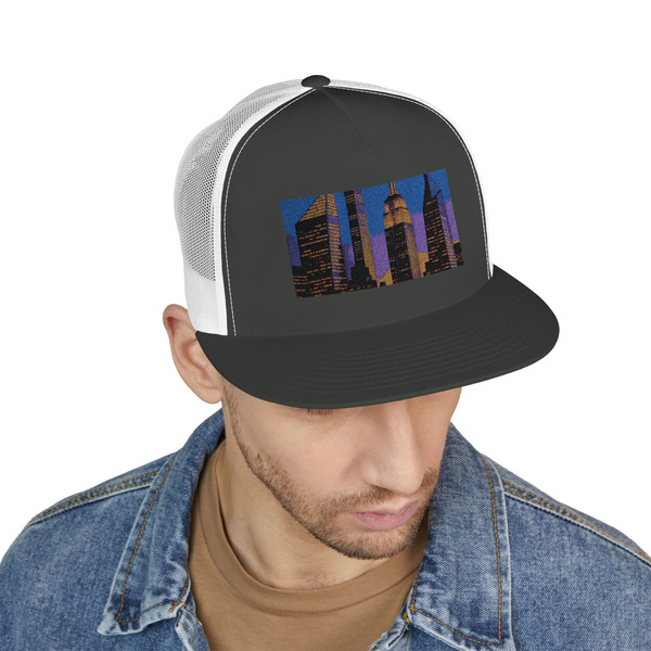 Metropolitan Marvels - 5 Panel Trucker Cap (Embroidery)