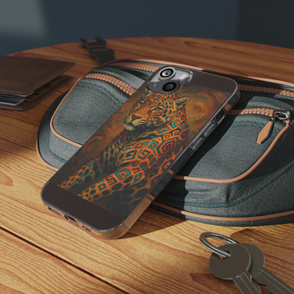 Jaguar Spirit Guardian - Clear Silicone Phone Cases