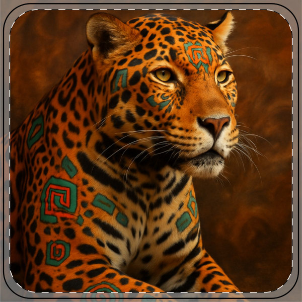Jaguar Spirit Guardian - Coaster