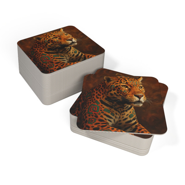 Jaguar Spirit Guardian - Coasters (50, 100 pcs)