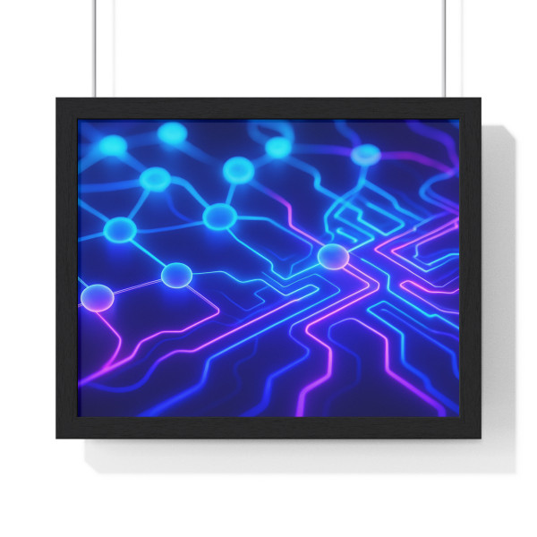 Cognitive Circuitry - Horizontal Framed Poster
