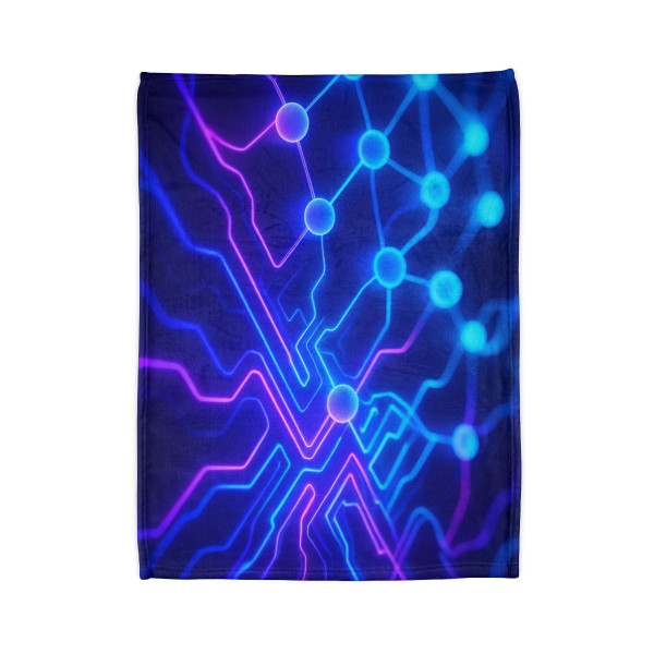 Cognitive Circuitry - Soft Polyester Blanket