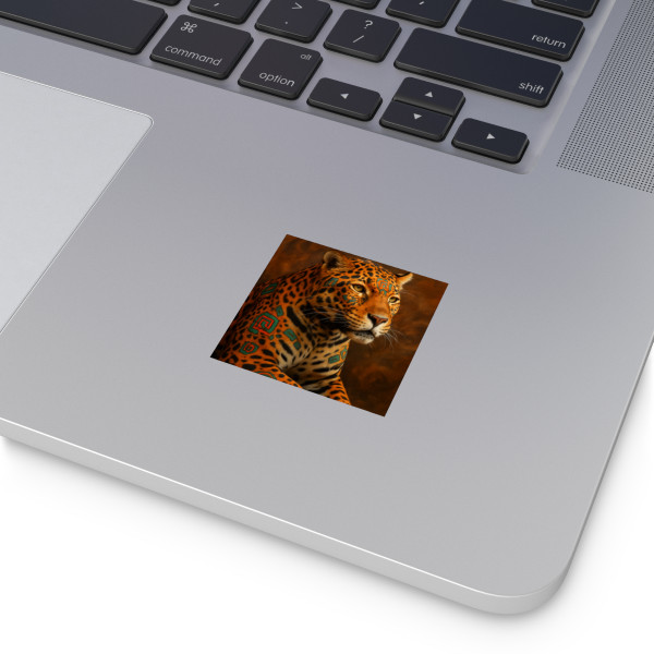 Jaguar Spirit Guardian - Square Stickers, Indoor\Outdoor