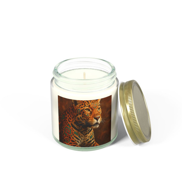 Jaguar Spirit Guardian - Scented Candles, Coconut Apricot Wax (4oz, 9oz)