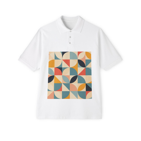 Geometric Flow - Men's Piqué Polo