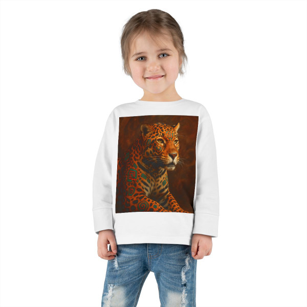 Jaguar Spirit Guardian - Toddler Long Sleeve Tee