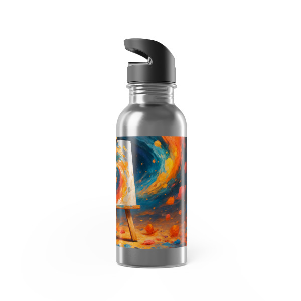 Canvas of Dreams - Stainless Steel Water Bottle With Straw, 20oz