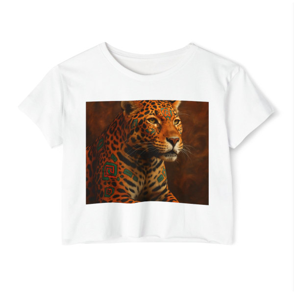 Jaguar Spirit Guardian - Women's Festival Crop Top