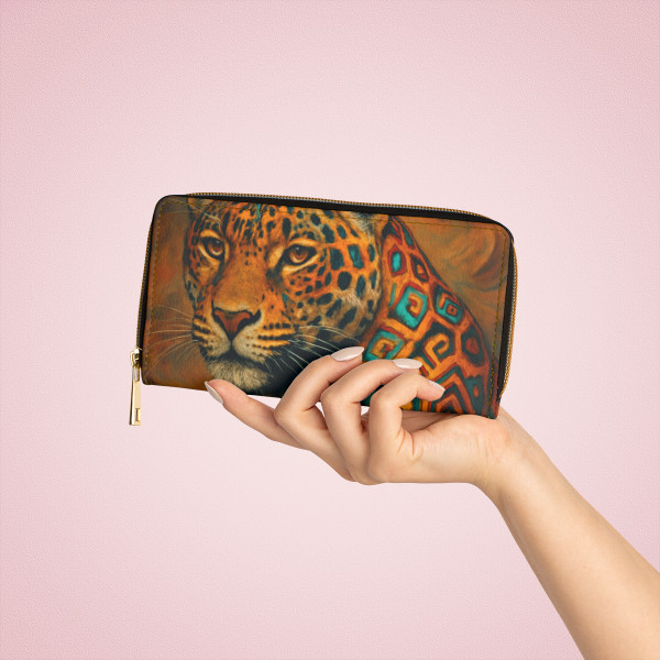 Jaguar Spirit Guardian - Zipper Wallet