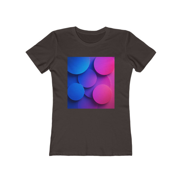 Radiant Circle Harmony - The Boyfriend Tee for Women