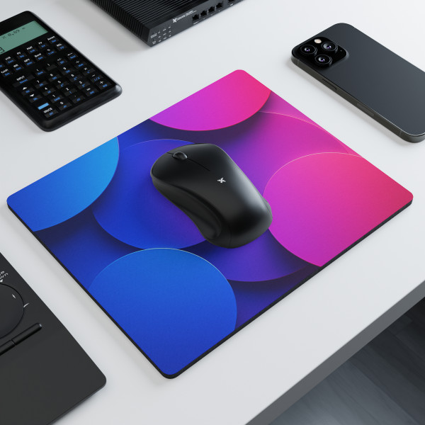 Radiant Circle Harmony - Rectangular Mouse Pad