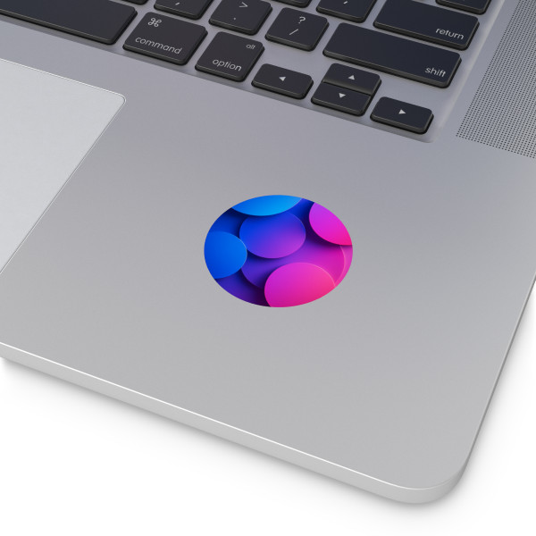 Radiant Circle Harmony - Round Vinyl Stickers