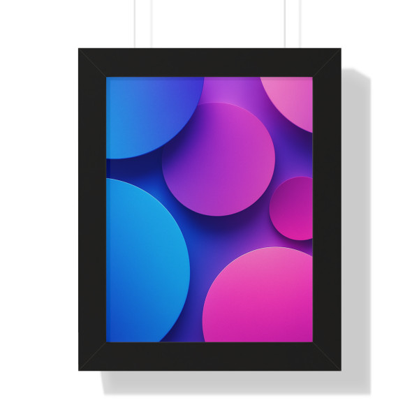 Radiant Circle Harmony - Framed Vertical Poster