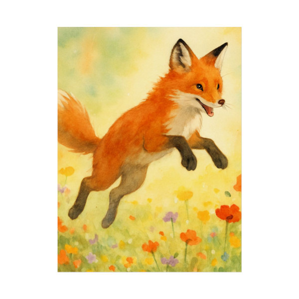 Whimsical Fox Dreams - Rolled Posters