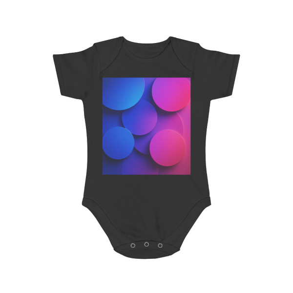 Radiant Circle Harmony - Short Sleeve Baby Bodysuit