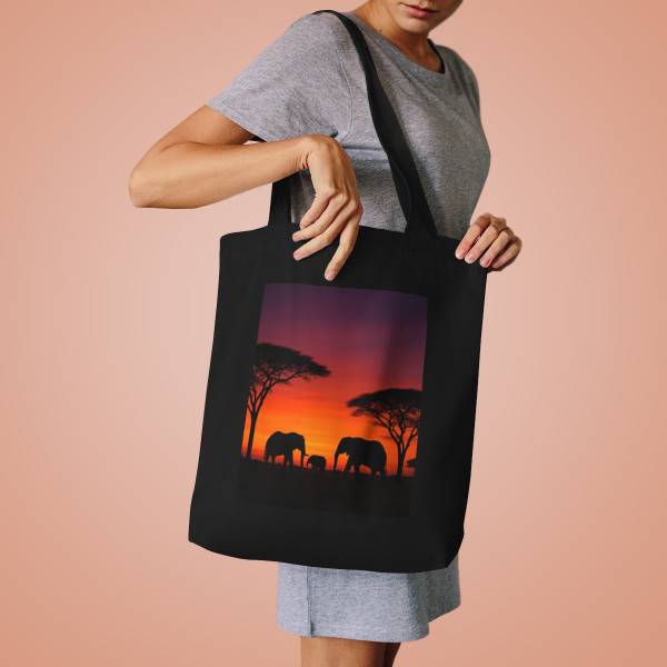 Savanna Sunset Serenade - Cotton Tote Bag