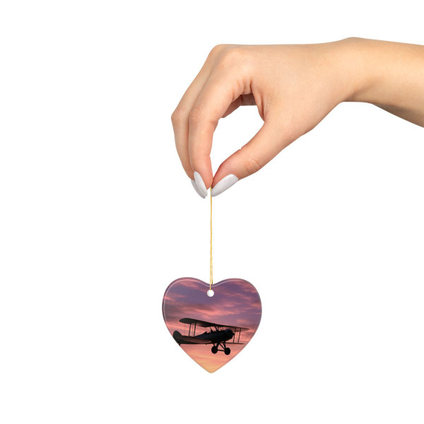 Skyward Journey - Ceramic Ornaments, 1-Side Print