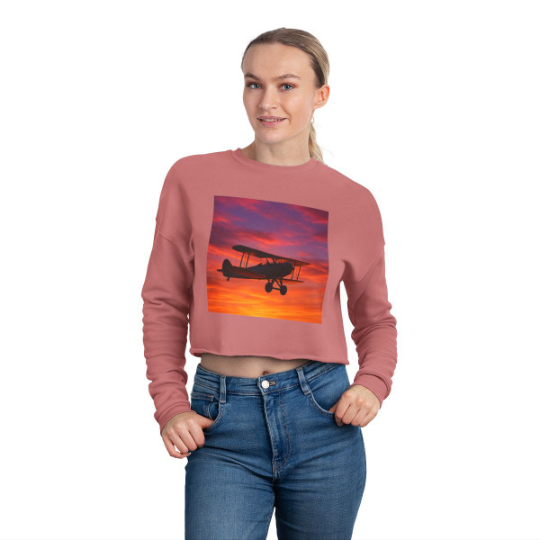 Skyward Journey - Women's Cropped Sweatshirt
