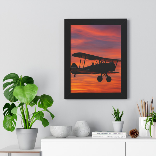 Skyward Journey - Framed Vertical Poster