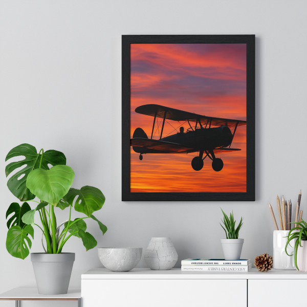Skyward Journey - Vertical Framed Poster
