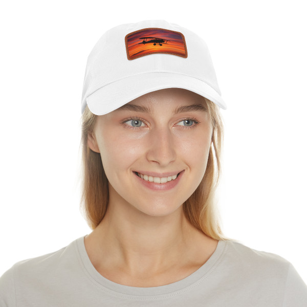 Skyward Journey - Dad Hat with Leather Patch (Rectangle)