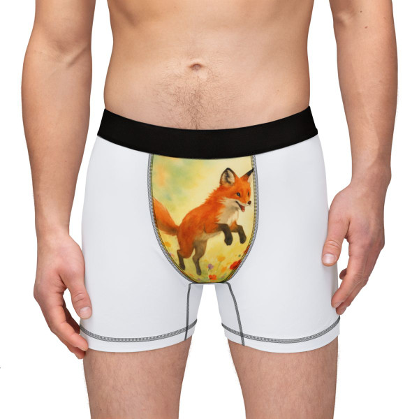 Whimsical Fox Dreams - Men's Boxers (AOP)