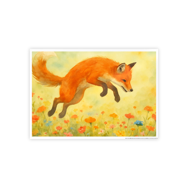 Whimsical Fox Dreams - Gloss Posters