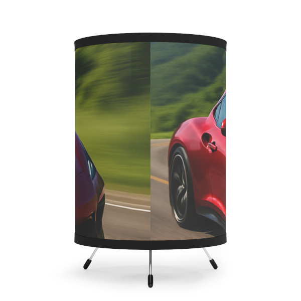 Speed Thrill - Tripod Lamp with High-Res Printed Shade, US\CA plug