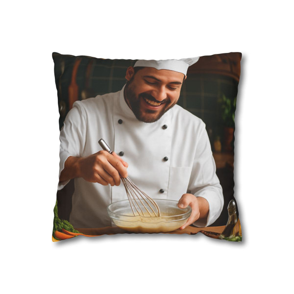 Whisked Away Delights - Square Poly Canvas Pillowcase