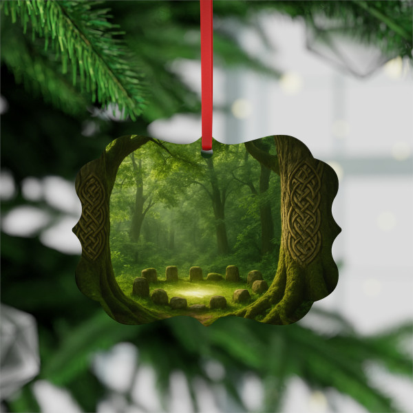 Mystical Celtic Grove - Metal Plaque Ornament